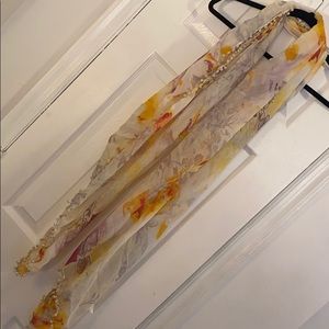 Floral print scarf